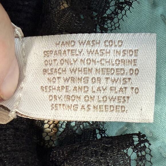 Chico's Womens Cardigan Sweater Size 3 XL 16 Black Leopard Ruffle Lace Trim Work - Picture 8 of 10